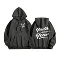 thumbnail image 2 of Faith Over Fear Hoodie for Men Christian Hoodies Graphic Hoodie with Pockets Hooded Sweatshirt Pullover Tops, 2 of 7