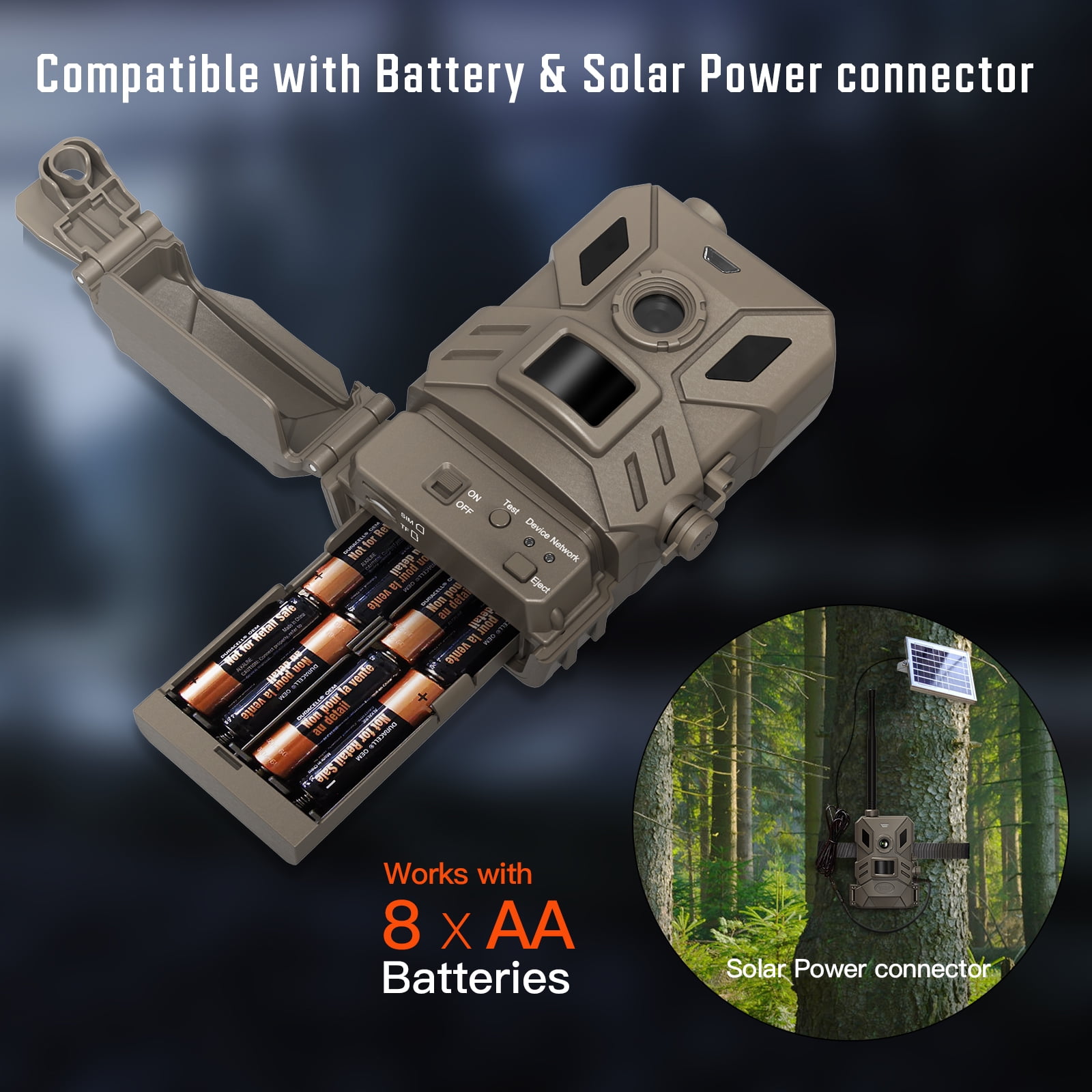 OUTDOOR EXPERT 4G Cellular Trail Camera,36MP Hunting Camera with No Glow 940nm IR Led Night Vision,HD Video IP66 Waterproof Game Cam,90FT Flash Range Wildlife Monitor