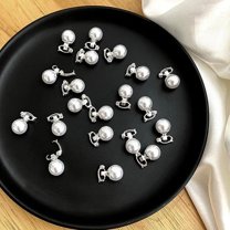 5pcs/bag Mini 1cm White Pearl Imitation Hair Clips Girls Headwear Small Claws Hair Accessories Kids Children Women Jewlry Gifts