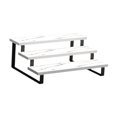 thumbnail image 2 of Lipstore Plant Stand Decorative Organizer Flower Pot Stand for Countertop Office Home White Three Layer, 2 of 8