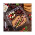 thumbnail image 5 of Dart ClearSeal Hinged-Lid Plastic Containers, 3-Compartment, 9.4 x 8.9 x 3, Plastic, 100/Bag, 2 Bags/Carton, 5 of 5