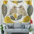 thumbnail image 4 of Orinice Birds Leaves Heart Tapestry Wall Hanging Unique Style Graphic Tapestries Home Decor Art for Living Room Bedroom 60x50inch, 4 of 6