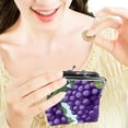 thumbnail image 7 of Grape Stylish Minimalist Coin Purse with 0.7 Microfiber Zinc Alloy Jaws, 4.3x4.7 in/11x12 cm - Chic and Practical Organizer for Your Essentials, 7 of 7