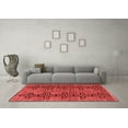 thumbnail image 3 of Ahgly Company Indoor Square Oriental Red Modern Area Rugs, 8' Square, 3 of 4