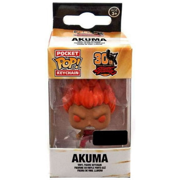 Funko Street Fighter Pocket POP! Video Games Akuma Keychain (Red)
