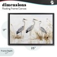 thumbnail image 4 of Stupell Industries Coastal Neutral Blue Herons in Reeds Black Floating Frame Canvas Art, 25 x 17, by LSR Design Studio, 4 of 8