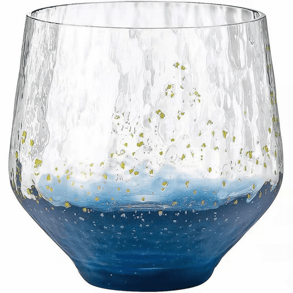 YSTINNG Crystal Whiskey Glasses - Lowball Bar Tumblers for Bourbon Scotch Cocktail Irish Whisky Cognac, Unique Gifts for Men A311-001