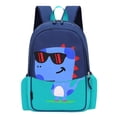 thumbnail image 3 of CUZIBR Boys Kids Backpack For Toddlers Cool Dinosaur Print Mesh Side Water Bottle Pockets Lightweight Preschoolers Casual Daypack Primary School Bookbag, 3 of 5