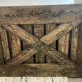 thumbnail image 5 of Stumps Custom Wood Stylish and Durable Walnut Wood Pet Gate - Perfect for Your Home - 36-38 Inches Height x 70 Inches Width, 5 of 5