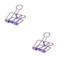 thumbnail image 4 of stanreset 1/2/3 20 Pieces Metal Paper Clip Anti-rust Unfading Solid Color Replacement Home Office File Examination Papers Clips Purple 25mm 2PCS, 4 of 6