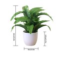 thumbnail image 4 of facefd Artificial Potted Plant Leaf Simulation Leaves Home Office Desktop Greenery Decoration, Plant Type 1, 4 of 4