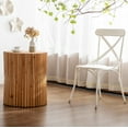 thumbnail image 3 of Retro Fashion Style Cylindrical side Table with Vertical Texture Relief Design,Suitable for Living Room,Office,and Dining Room(Same SKU:W757102860), 3 of 10