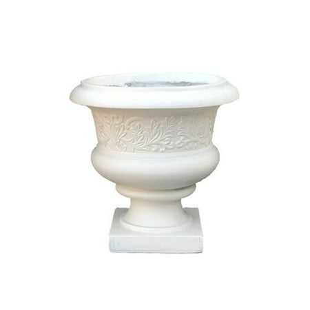 Terra Concrete - Fleur De Lis Living Sprague Unique Chinese Pattern Concrete Urn Planter