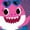 HEATHER PURPLE, variant on Baby Shark - Hello Summer - Youth Girls Fitted Short Sleeve T-Shirt