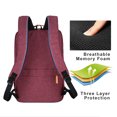 thumbnail image 4 of Toystoory cómoda y segura para hombres: bolsa de viaje de gran capacidad de poliéster duradero, liviana y organizada Mochilas de mochilero Vino rojo, 4 of 6