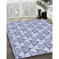 thumbnail image 3 of Ahgly Company Machine Washable Indoor Rectangle Transitional Lavender Blue Area Rugs, 3' x 5', 3 of 7