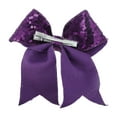 thumbnail image 5 of Unique Bargains 1 Pc Duckbill Clip Halloween Bow Double-layer Hair Clip for Women Purple, 5 of 5