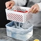 thumbnail image 2 of Toystoory Contenedores de almacenamiento elegantes y duraderos para cocina moderna y duradera, caja de almacenamiento de plástico multifuncional Organizadores de utensilios de cocina blanco L, 2 of 6