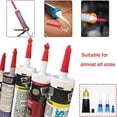 thumbnail image 1 of Huarong  Caulk Saver Cap Tip Protector Nail Cap Crack Replacement Tool for Caulk Tubes Plastic Bottle  10pcs, 1 of 7
