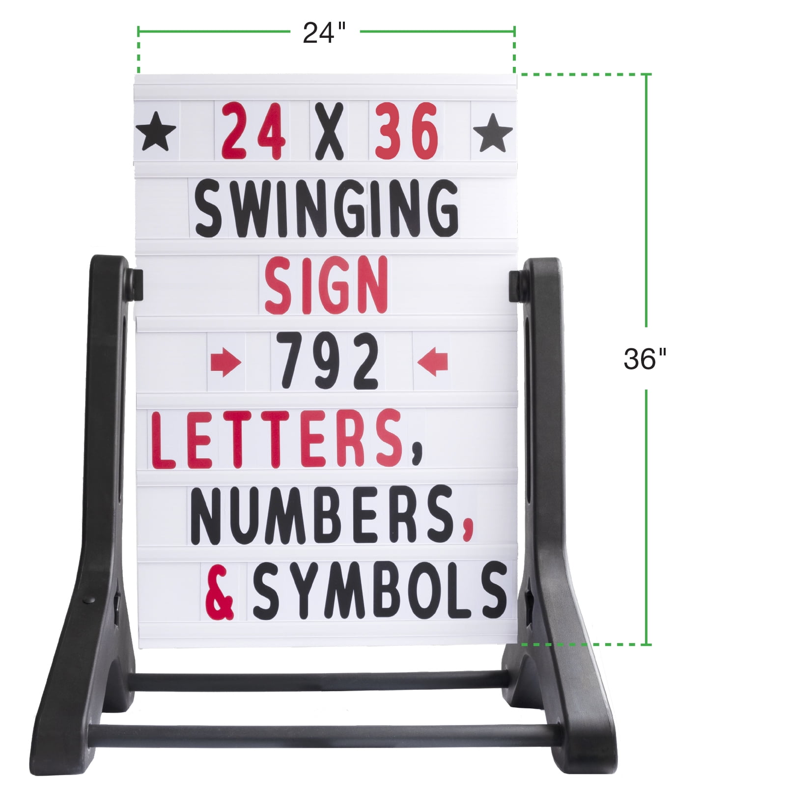 421 - 5 Letters & Numbers Set for XL Massage Board Sign