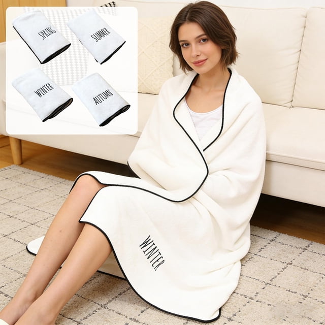 Sentmoon Large Beach Towel Oversized Beach Towel CoralVelour All-Season Towels Baby-Safe Lint-Free Cottons Bath Towels Highly Absorbent Fast-Dry Home Bath Towels
