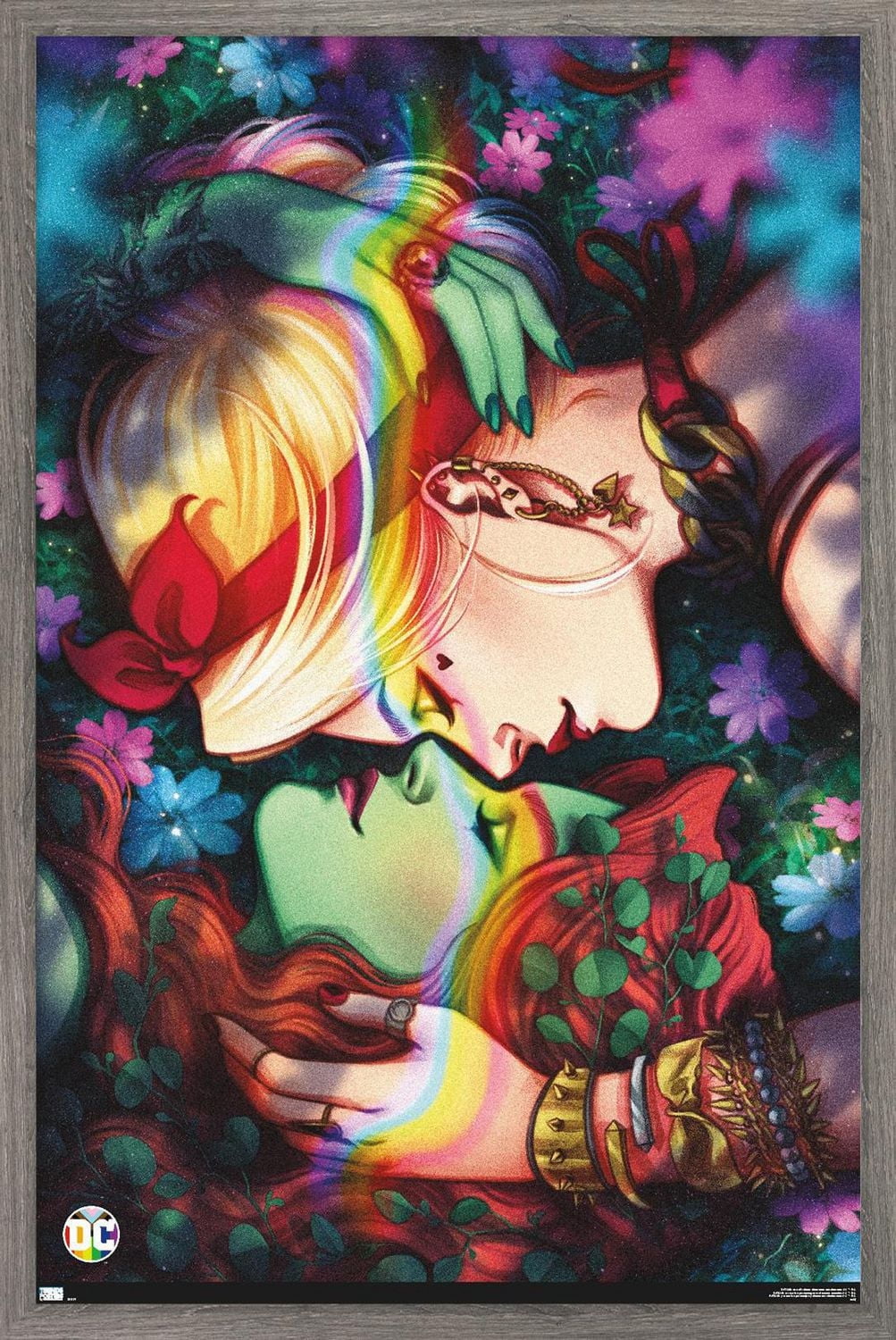 DC Comics - Harley Quinn and Poison Ivy Pride Wall Poster, 22.375" x 34"