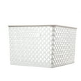 Mainstays Large White Decorative Storage Basket