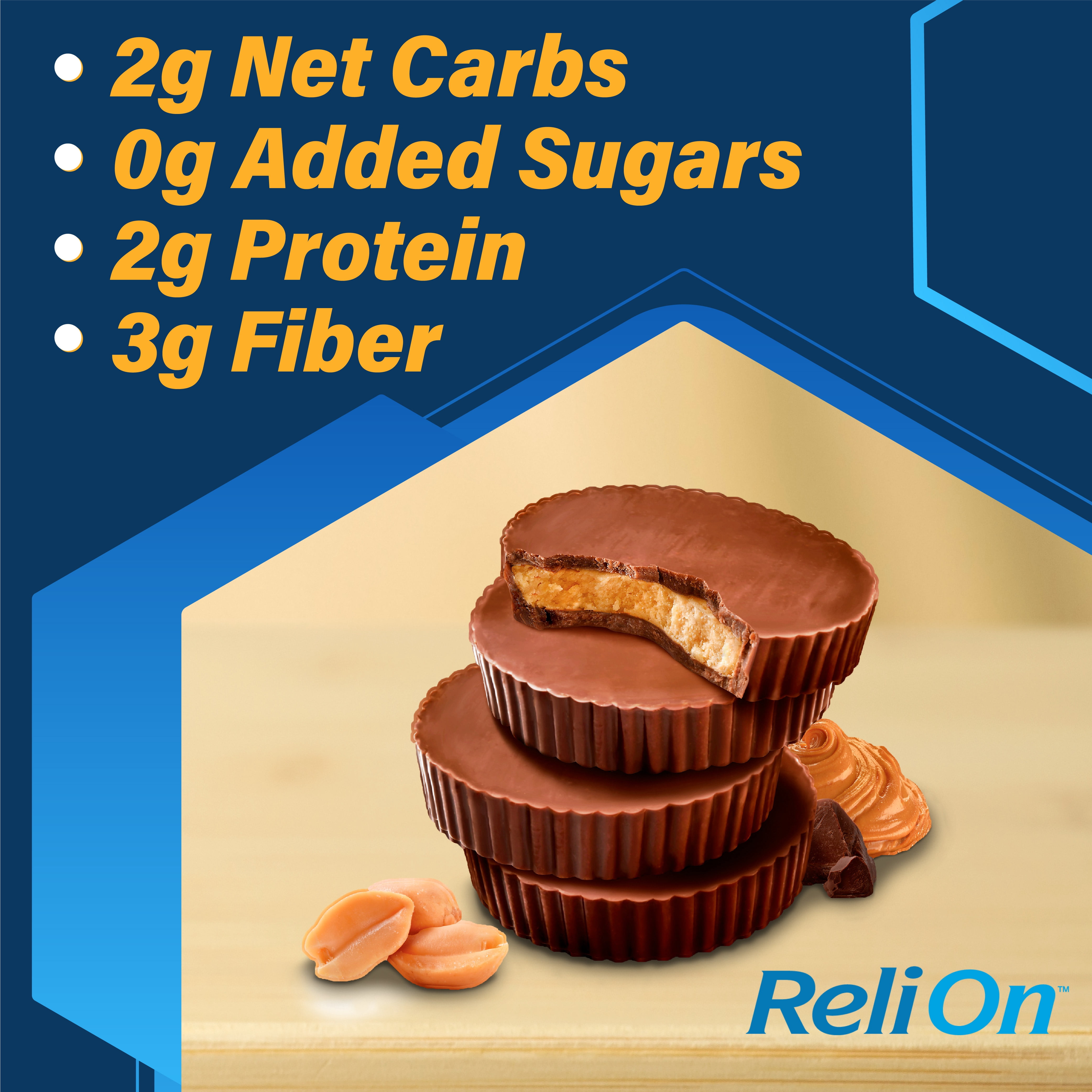 (2 pack) ReliOn Diabetic Friendly Snack Cup, Peanut Butter Cup, 14 Count