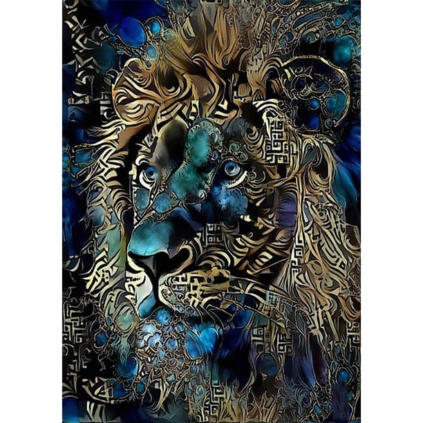 Diamante Pintura (DE6206) DIY Cuadrado Color animales Resina Diamante de imitación 45x60cm FLhrweasw Nuevo