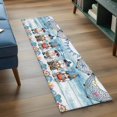 thumbnail image 3 of Summer Gnomes Nautical 2'x6' Runner Rugs for Hallway Kitchen Bedside Non Slip Washable, Blue Coastal Vintage Wooden Entryway Rug Runners with Rubber Backing, Long Carpet Runner for Laundry Room, 3 of 8