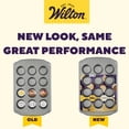 thumbnail image 3 of Wilton Premium Non-Stick Muffin Pan 12-Cup Cupcake Tin Regular Size 16" x 11" Baking Pan, Packaging May Vary, 3 of 14