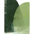 thumbnail image 2 of Vess, June Erica 19x24 Gold Ornate Wood Framed with Double Matting Museum Art Print Titled - Verdant Arc I, 2 of 4