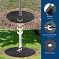 thumbnail image 2 of OUYAWEI 6PC 24in Rubber Tree Mulch Ring Mat Root Barrier Landscaping Grass Control No Staples, 2 of 6