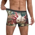 thumbnail image 2 of Salouo Colorful Axolotl Underwater Print Men's Boxer Briefs,Breathable Underwear Elastic Waistband Briefs for Men -XX-Large, 2 of 8