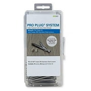 Pro Plug PVC Plugging System for use with AZEK Mahogany Decking - Stainless Steel - 75 pcs for 20 Sq. Ft.