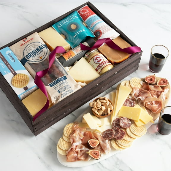igourmet Connoisseur's Gourmet Meats and Cheese assortment Gift Basket