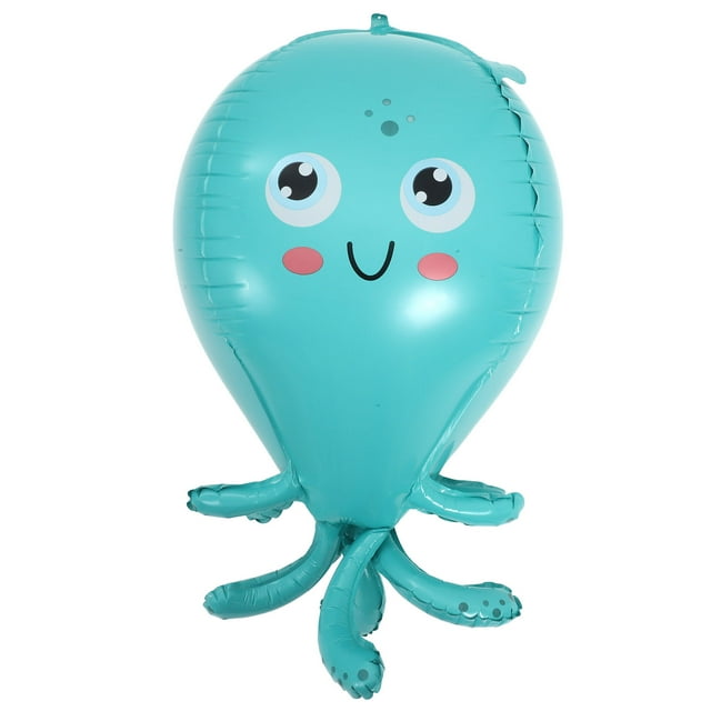 Miangastore Photography Prop Octopus Balloon Blue 1Pack 28.3X12.6X0.04In