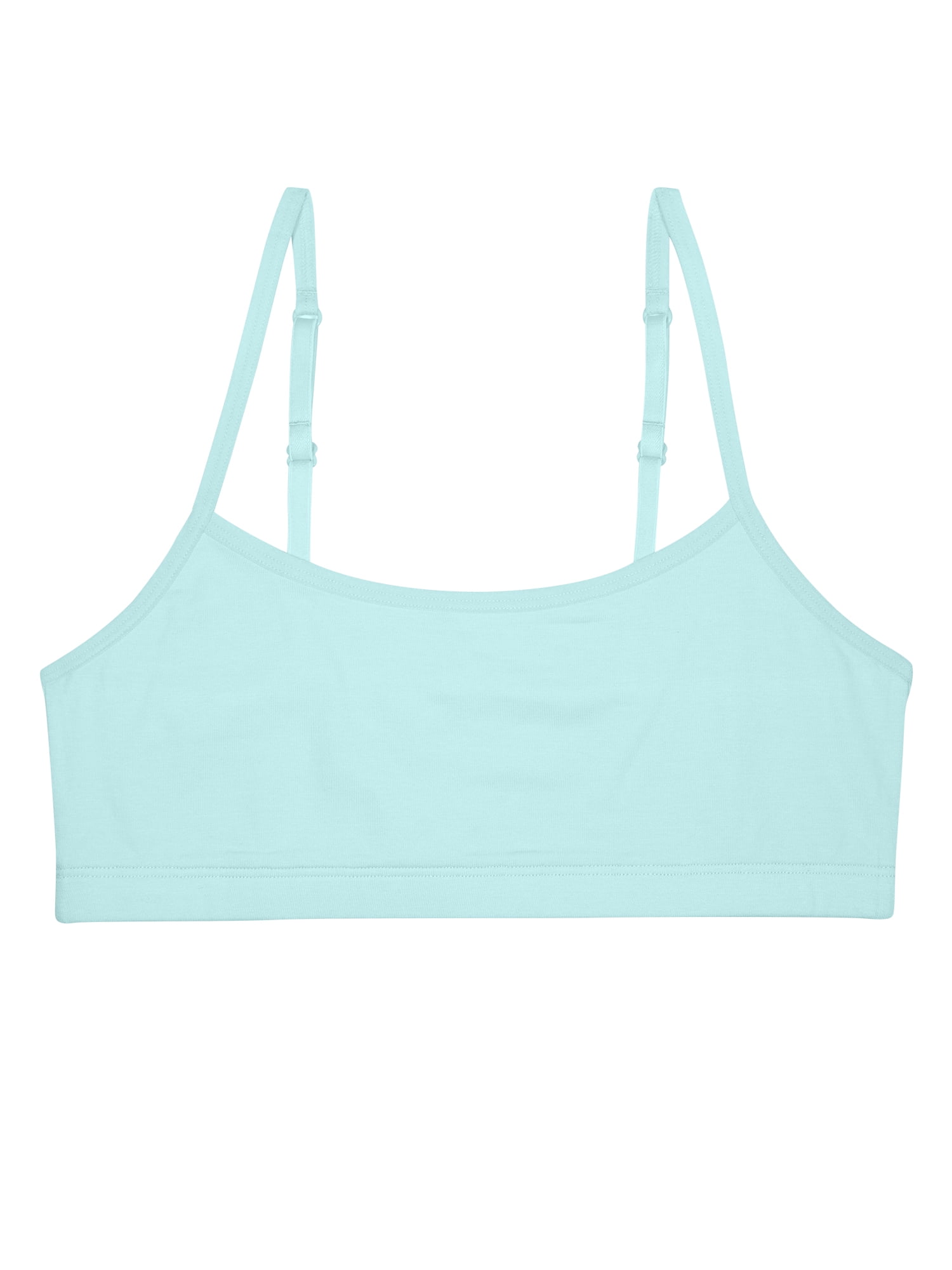 Wonder Nation Cotton Bralette 2 Pack for Girls, Soft Cotton