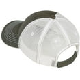 thumbnail image 2 of District Adult Unisex Regular Plain/Mesh Cap Army/White One Size Fits All, 2 of 2