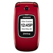 GreatCall Jitterbug5 Easy-to-Use Cell Phone and Medical Alert Device for Seniors - Red