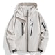 thumbnail image 1 of Chaquetas y abrigos casuales con capucha de manga larga para mujer, chaqueta de trabajo fina impermeable y cortavientos para primavera y otoño, chaqueta de poliéster para mujer, 1 of 3