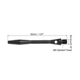 thumbnail image 2 of Uxcell Dart Shafts 45mm/1.8 Inch, 2BA Thread Aluminum Dart Stems Dart Accessories, 3 Pack Black, 2 of 5
