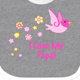 thumbnail image 4 of Inktastic I Love My Papa Girls Baby Bib, 4 of 4