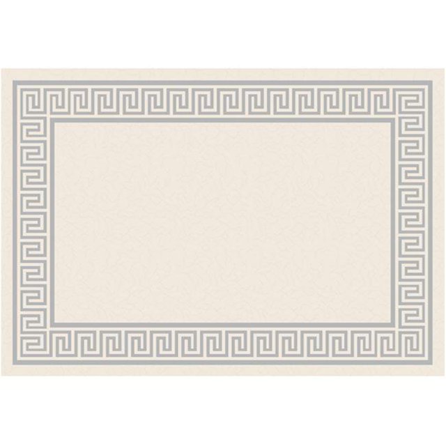 Great American Distributors IOT.04.CRGY.8X10 8 x 10 ft. Impressions Greek Key Transitional Rug, Cream & Gray
