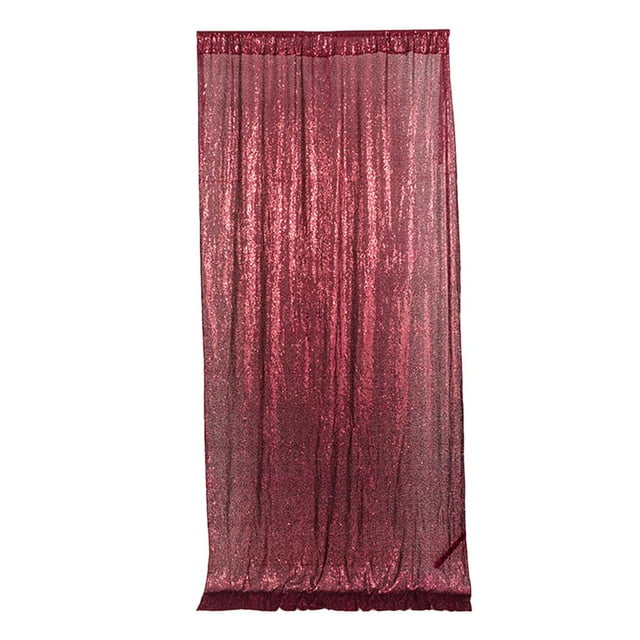 LNGOOR Sequin Curtain - Solid Color - Shiny Long Glitter - Foldable - Party Decoration - Easy Installation - Wedding Party Sequin Panel - Party Favors