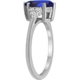 thumbnail image 3 of beryl_creation 14K White Gold Plated 1.22 Ct Marquise Cut Blue Sapphire Halo Engagement Wedding Ring 925 Sterling Silver For Women's -7, 3 of 3