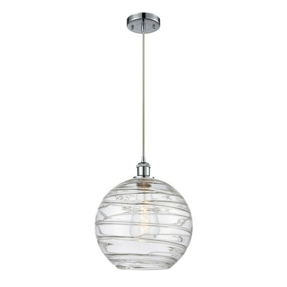 Innovations 516-1P-PC-G1213-12-LED X-Large Deco Swirl 1 Light Mini Pendant part of the Ballston Collection, Polished Chrome
