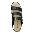 thumbnail image 3 of KAREN SCOTT Womens Black Hardware Detail Cushioned Xeena Round Toe Wedge Slip On Slingback Sandal 11 M, 3 of 4