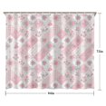 thumbnail image 5 of Pioneer Flower Floral Print Pattern Shower Curtain 84"x72", Bathroom Decorative Shower Curtain Set with 12 Hooks, Waterproof Washable, 5 of 6