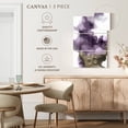 thumbnail image 5 of Elephant Stock Derive In Amethyst I Wall Art - Vertical Multi Panel Canvas - Living Room Wall Decor - Abstract Multi Panel - White And Purple Decor By Daniela Hudson - 32" x 50", 5 of 8